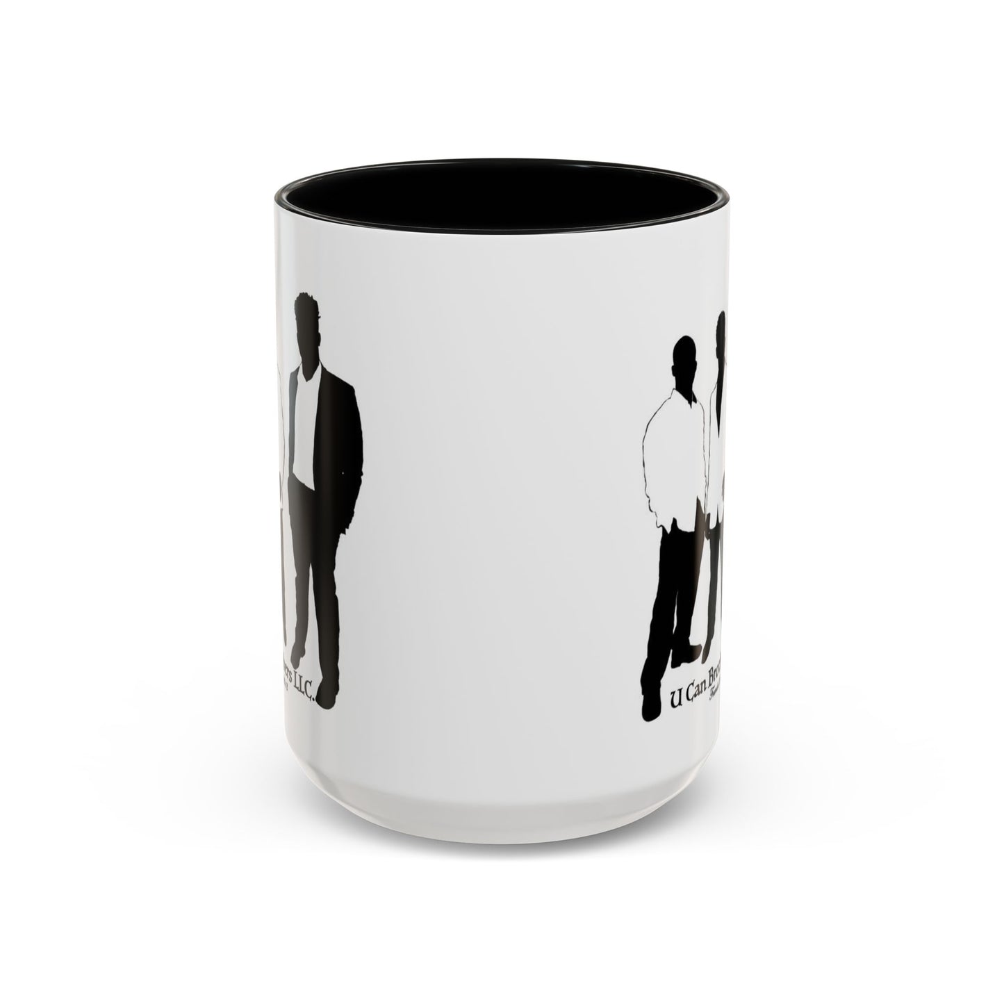 U Can Brothers Black Accent Mug