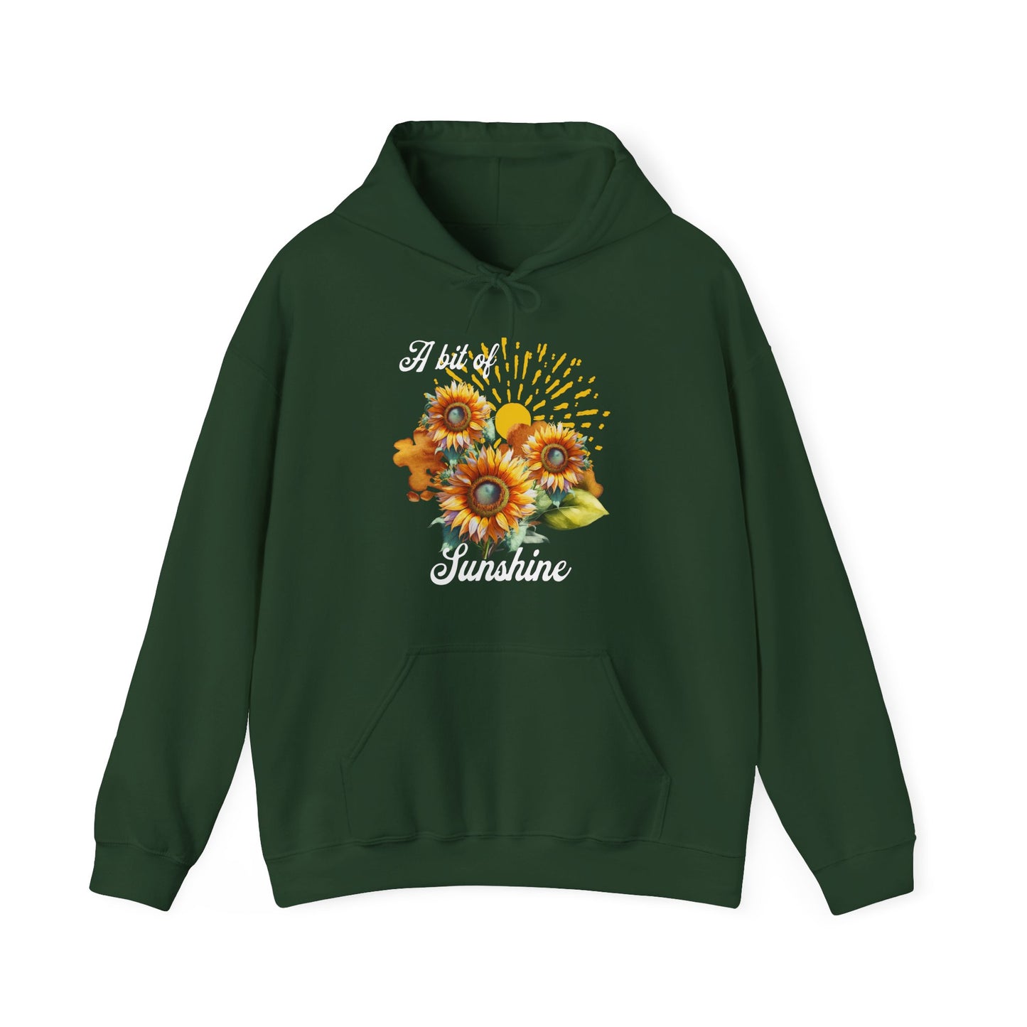 A Bit Of Sunshine hoodie with sunflowers, gift for her