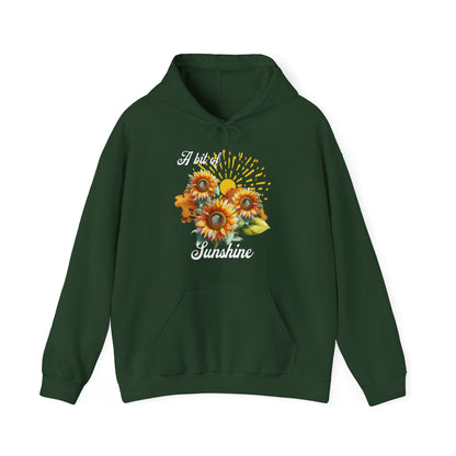 A Bit Of Sunshine hoodie with sunflowers, gift for her