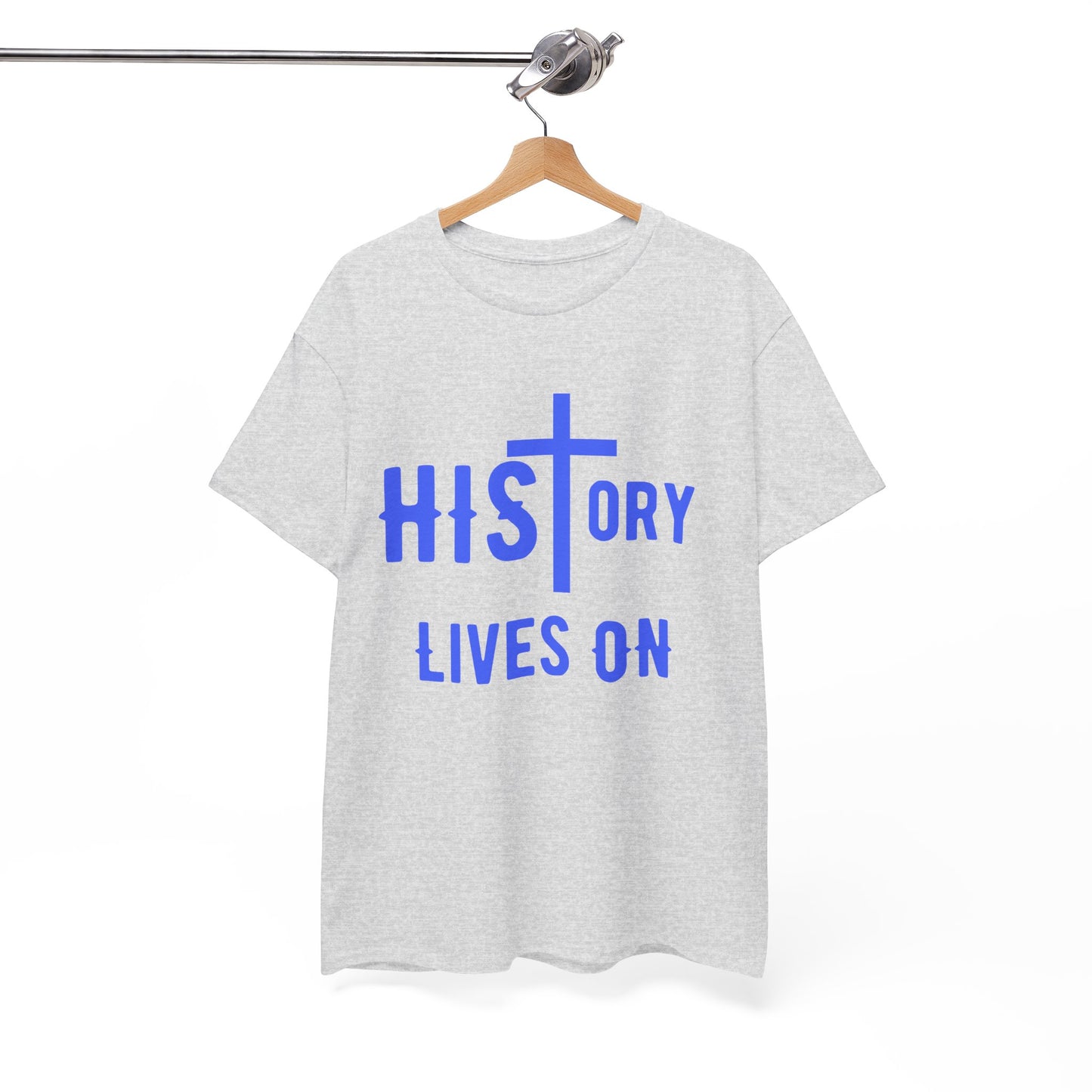 HIStory Lives On Unisex Heavy Cotton Tee, resurrection, cross, easter