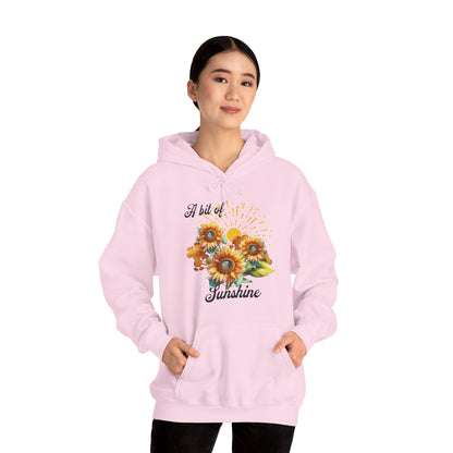 A Bit Of Sunshine hoodie with sunflowers, gift for her