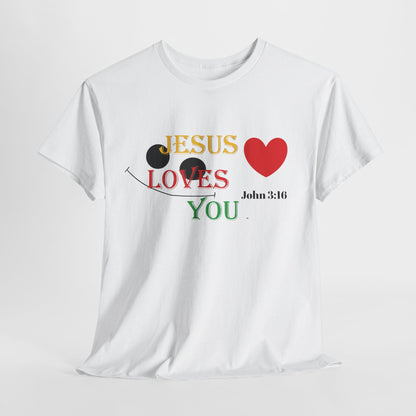 Jesus Loves You - Unisex Heavy Cotton Tee