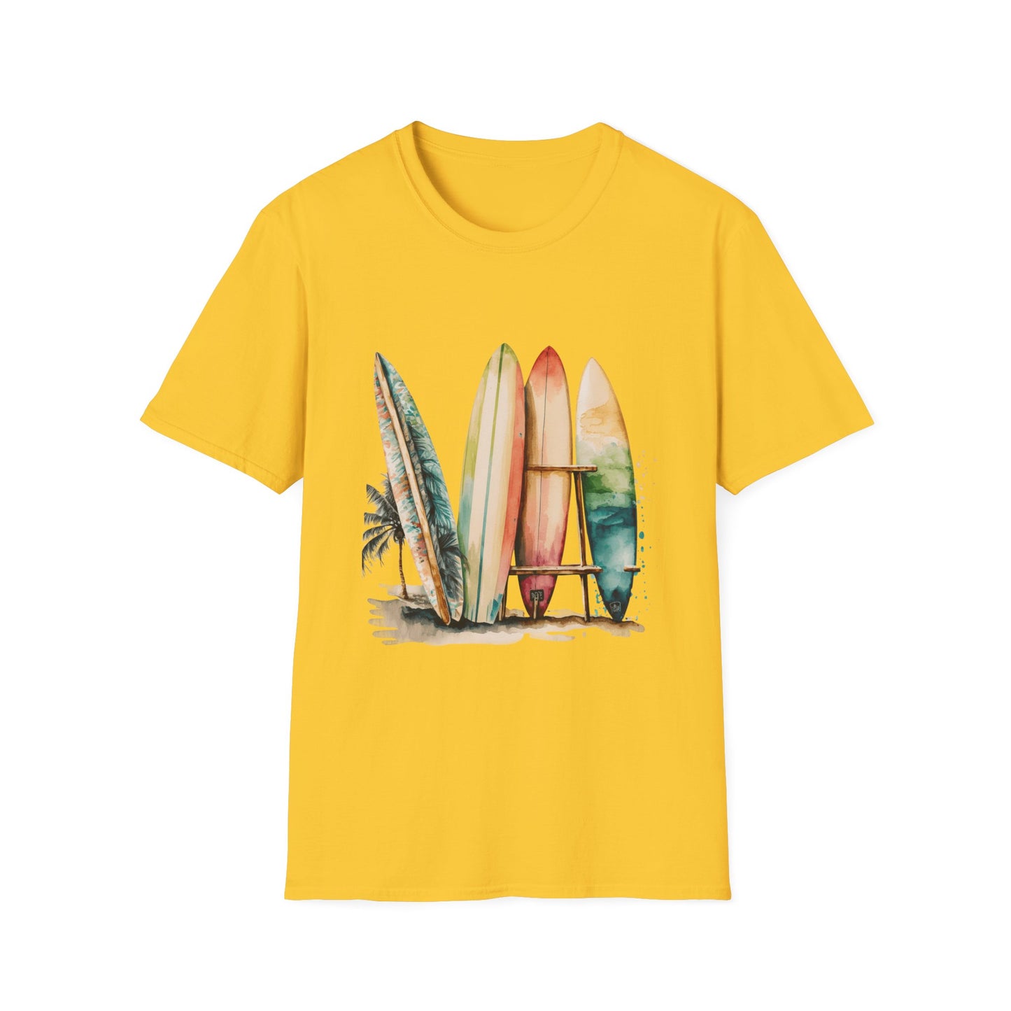 Surfing Vibes Unisex Softstyle T-Shirt - Beachy Graphic Tee