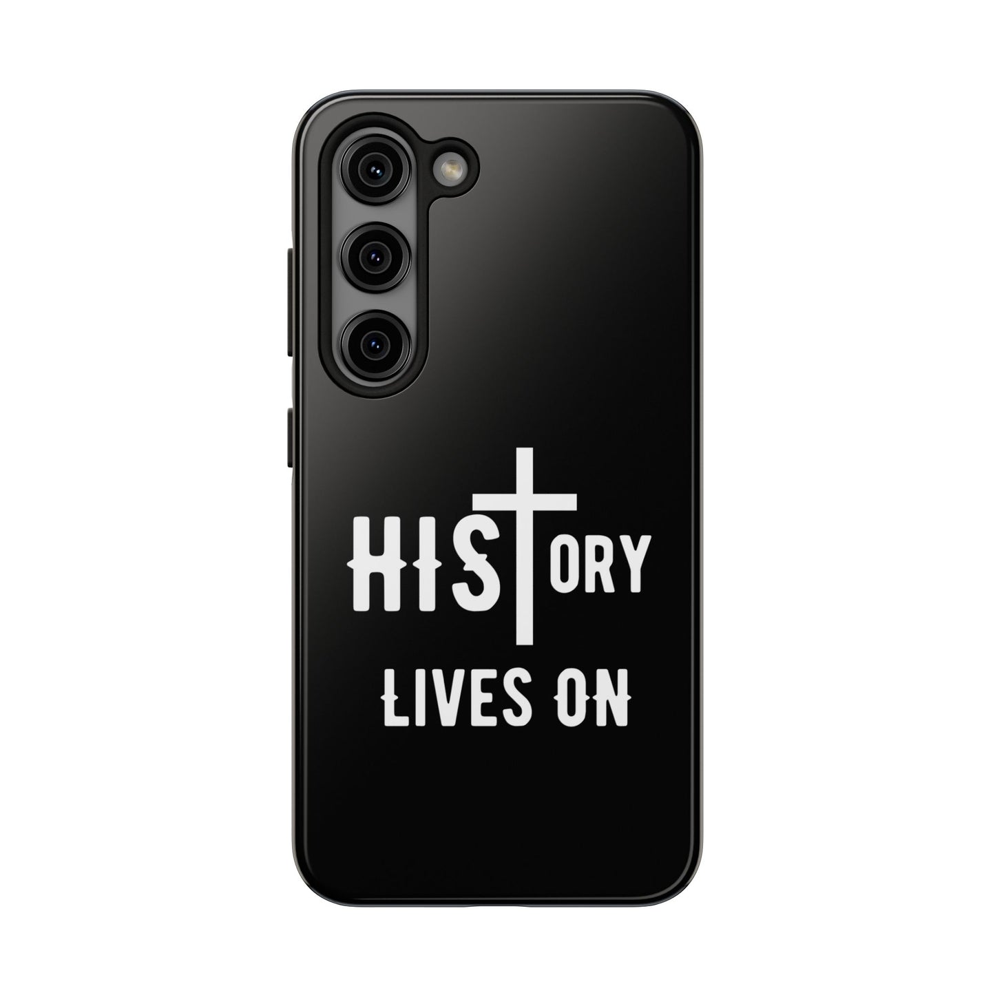 HIStory Lives On, Phone Cases - black & white