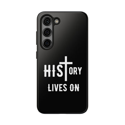HIStory Lives On, Phone Cases - black & white