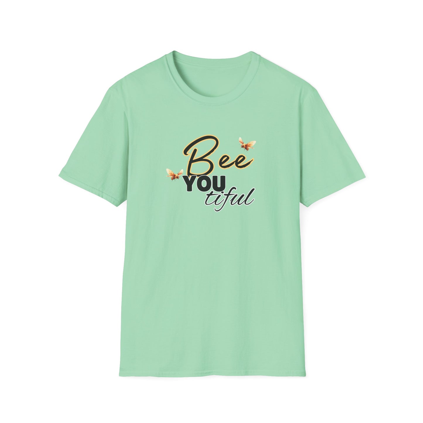 BeeYOUtiful Unisex Softstyle T-Shirt - Nature Inspired Graphic Tee