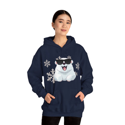 Polar Bear Unisex Heavy Blend™ Hooded Sweatshirt, fun, cool, Christmas