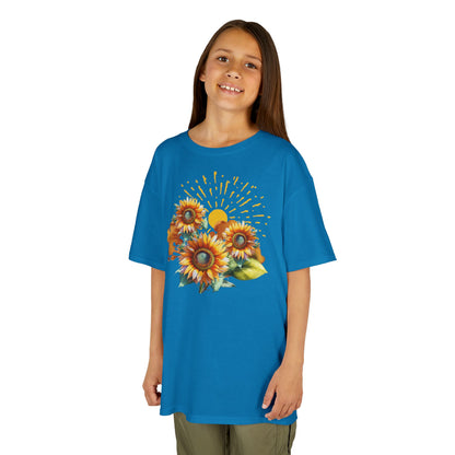 Sunflowers Kids Heavy Cotton™ Tee, spring, summer