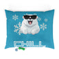Chill with Polar Bear Pet Bed, Turquoise