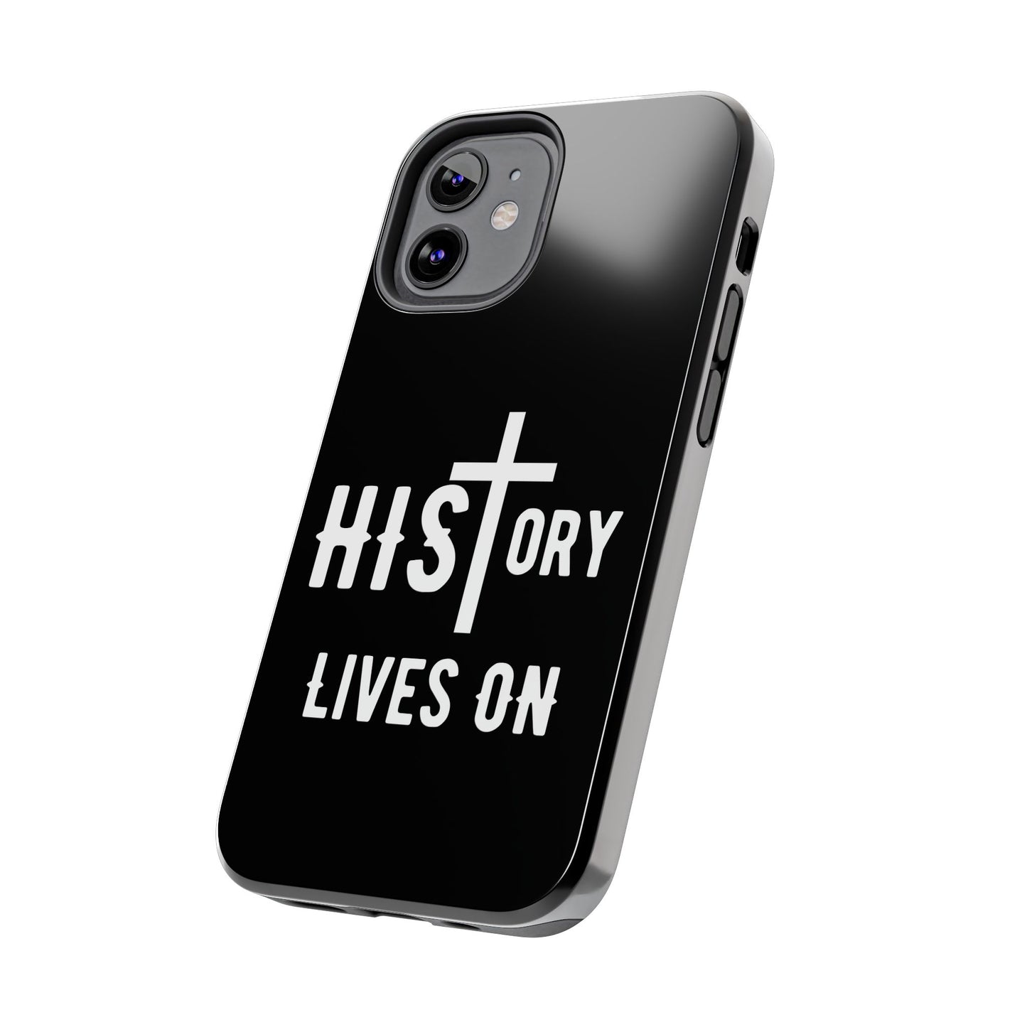 HIStory Lives On, Phone Cases - black & white