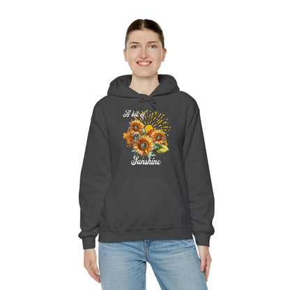 A Bit Of Sunshine hoodie with sunflowers, gift for her