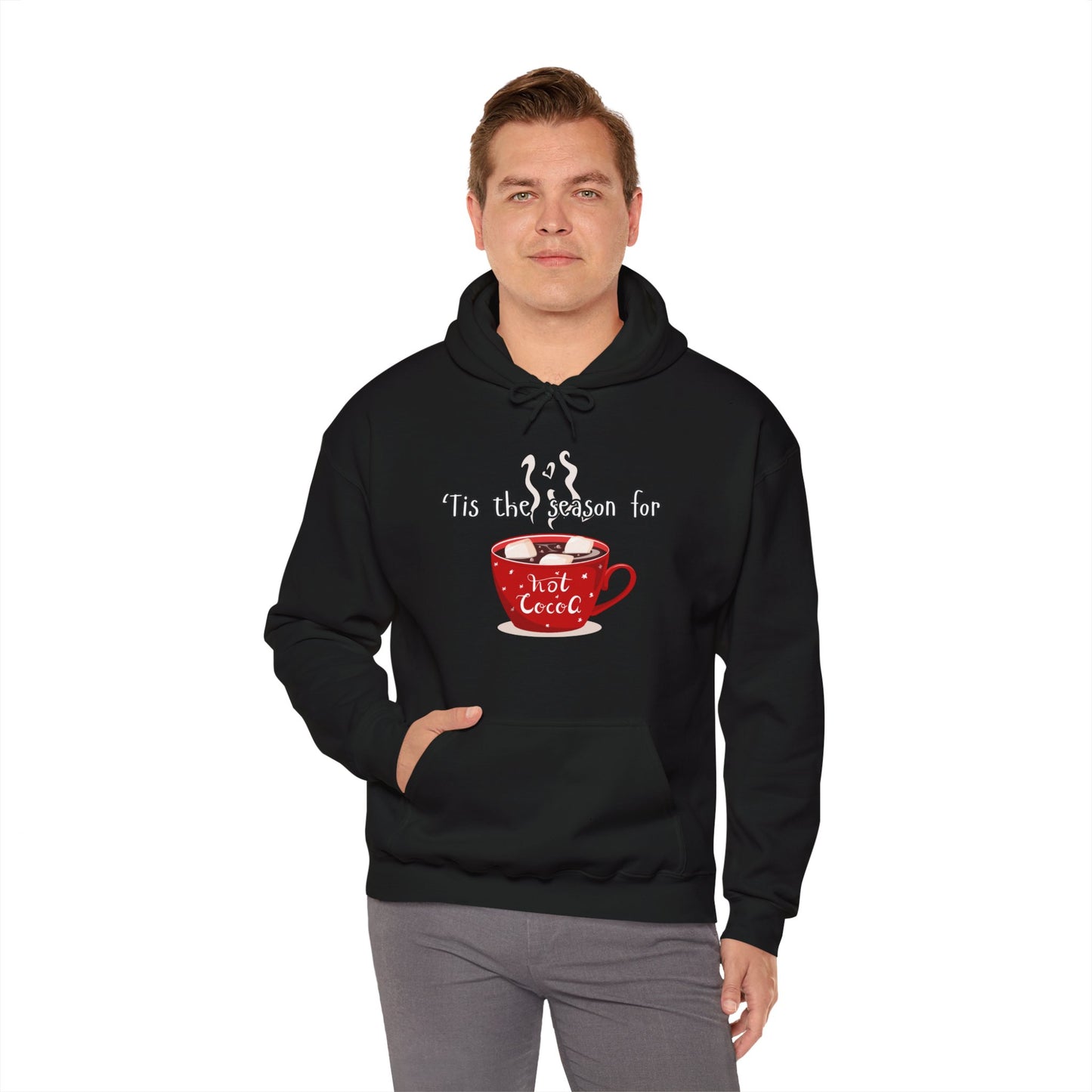 'Tis the Season for Hot Cocoa Unisex Heavy Blend™ Hooded Sweatshirt