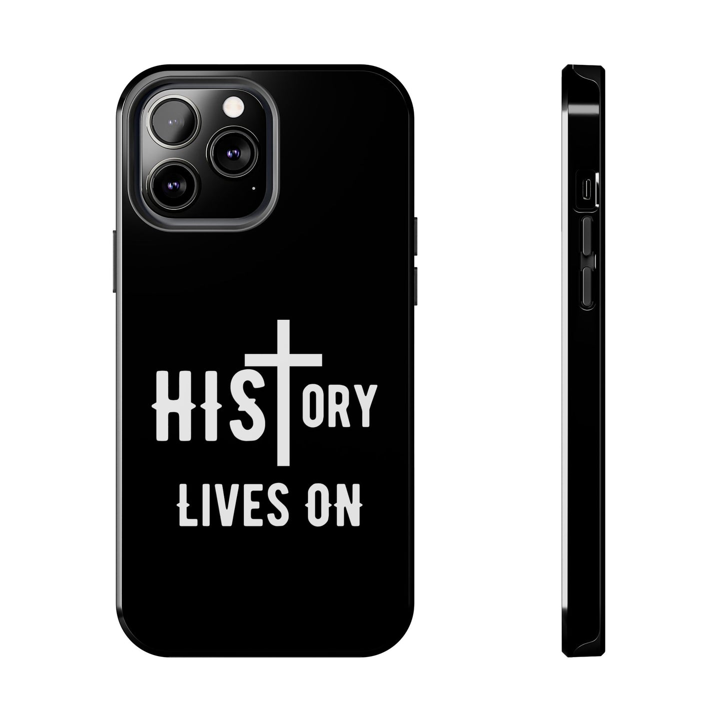 HIStory Lives On, Phone Cases - black & white