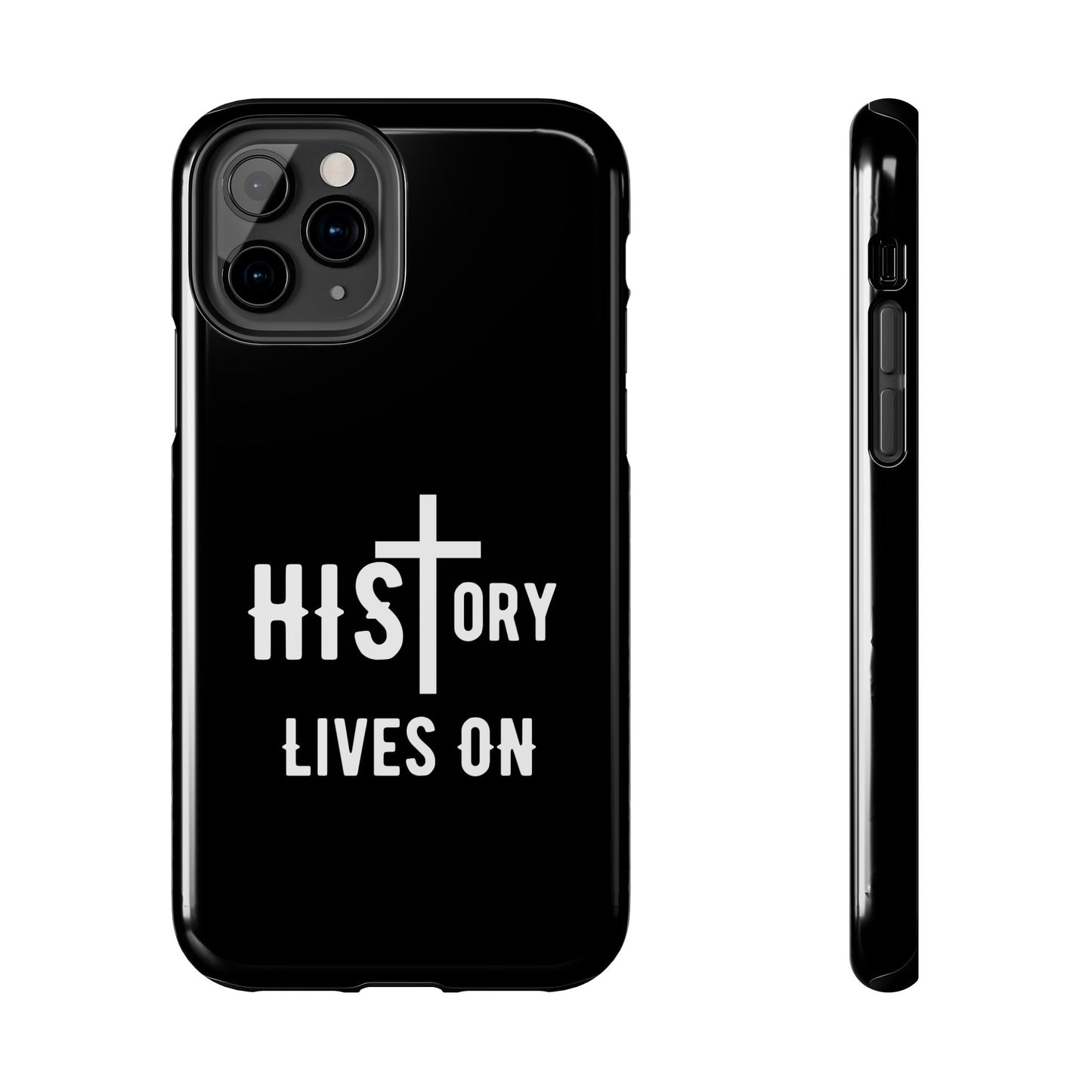 HIStory Lives On, Phone Cases - black & white
