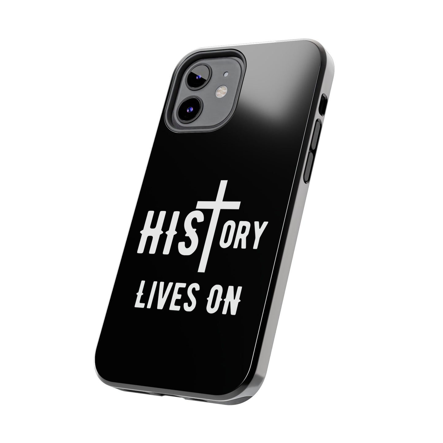 HIStory Lives On, Phone Cases - black & white