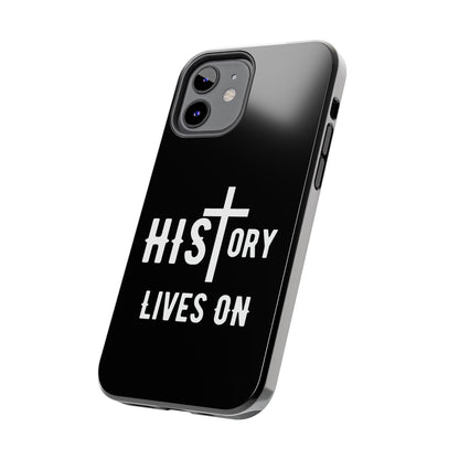 HIStory Lives On, Phone Cases - black & white