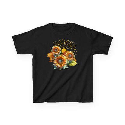 Sunflowers Kids Heavy Cotton™ Tee, spring, summer