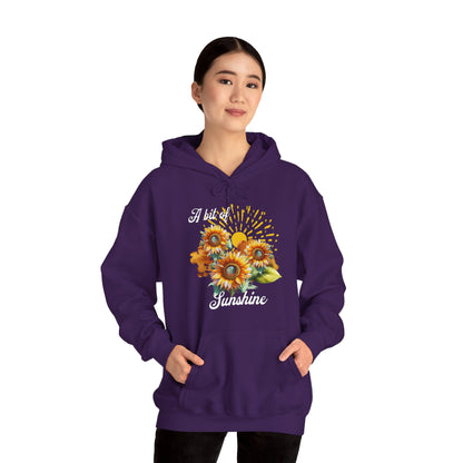 A Bit Of Sunshine hoodie with sunflowers, gift for her