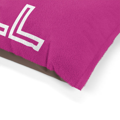 Chill with Polar Bear Pet Bed, Pink