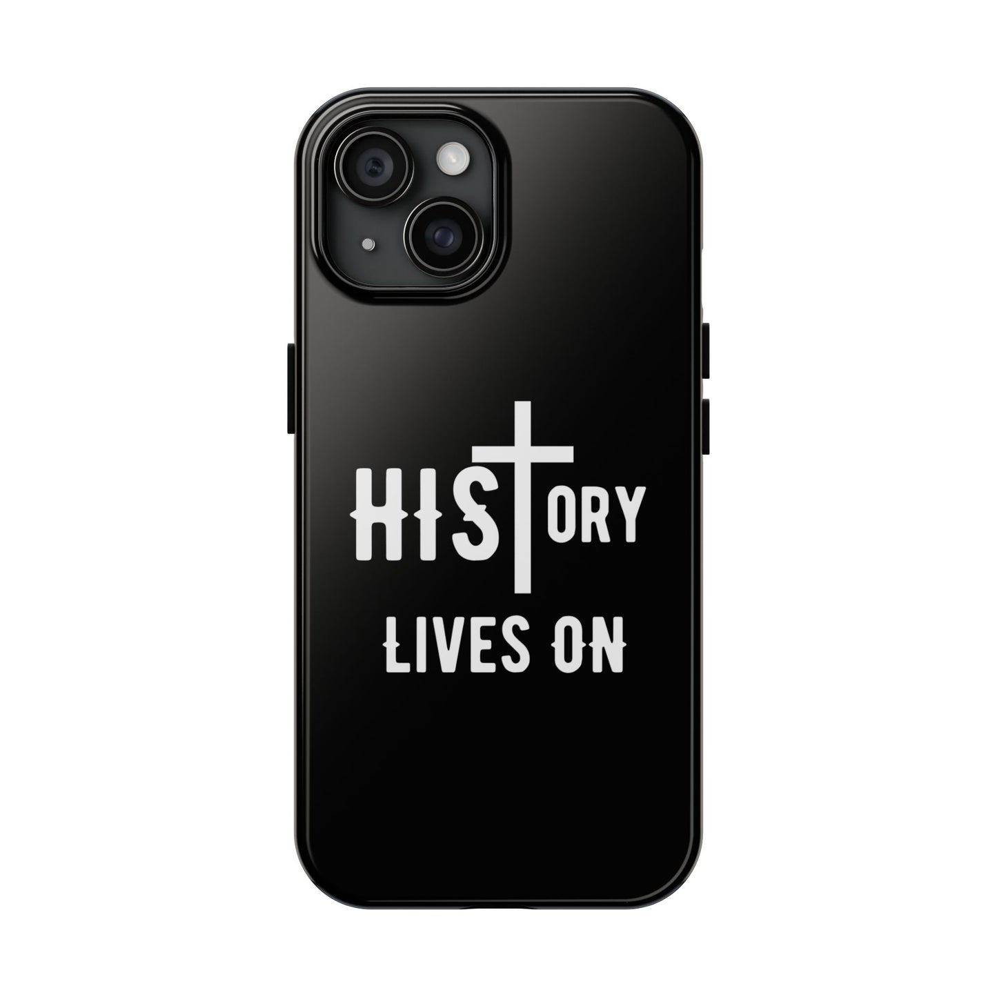 HIStory Lives On, Phone Cases - black & white