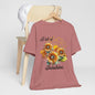 A Bit Of Sunshine Sunflower T-shirt, Bella + Canvas, spring, summer