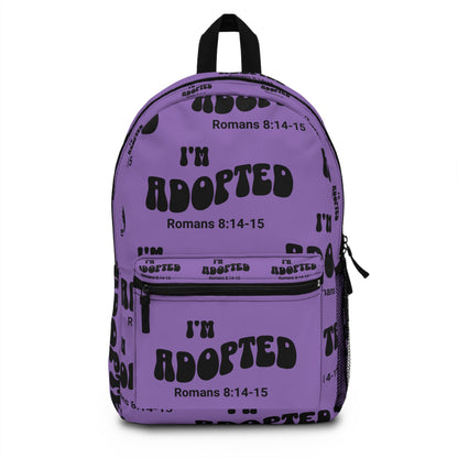 I'm Adopted Backpack, Romans 8:14-15