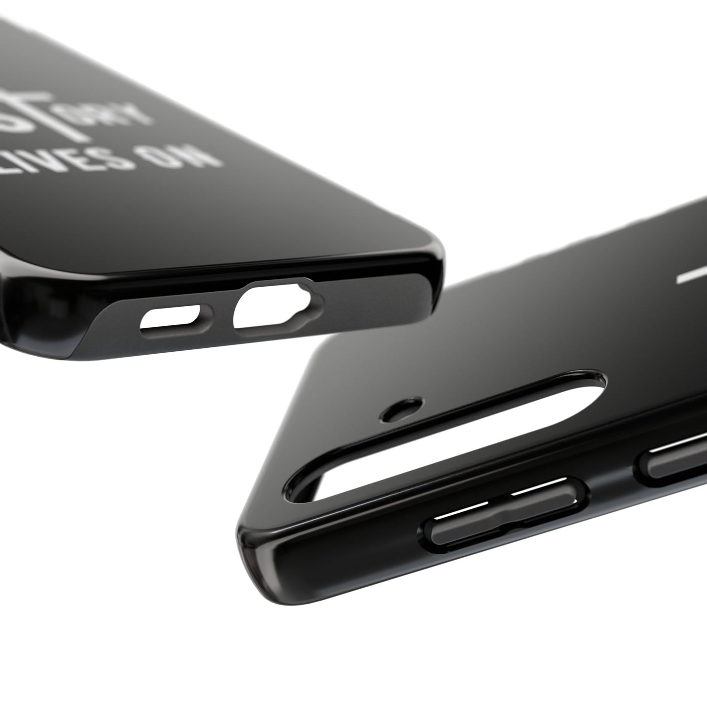 HIStory Lives On, Phone Cases - black & white