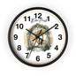One Flesh Christian Wall Clock with rings, vintage design, wedding, new couple