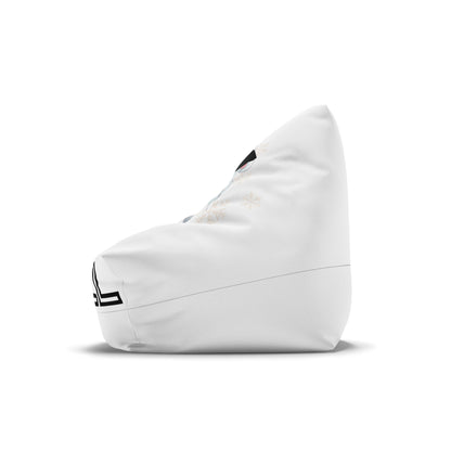 Chill w/ Polar Bear Bean Bag Chair Cover, White
