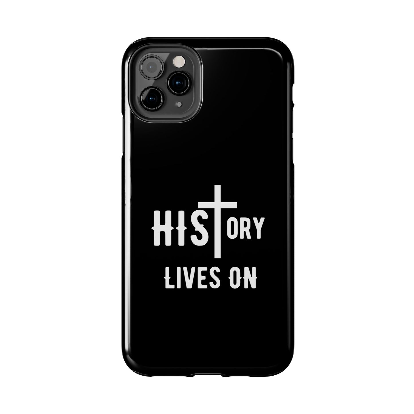 HIStory Lives On, Phone Cases - black & white