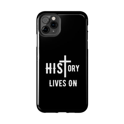 HIStory Lives On, Phone Cases - black & white