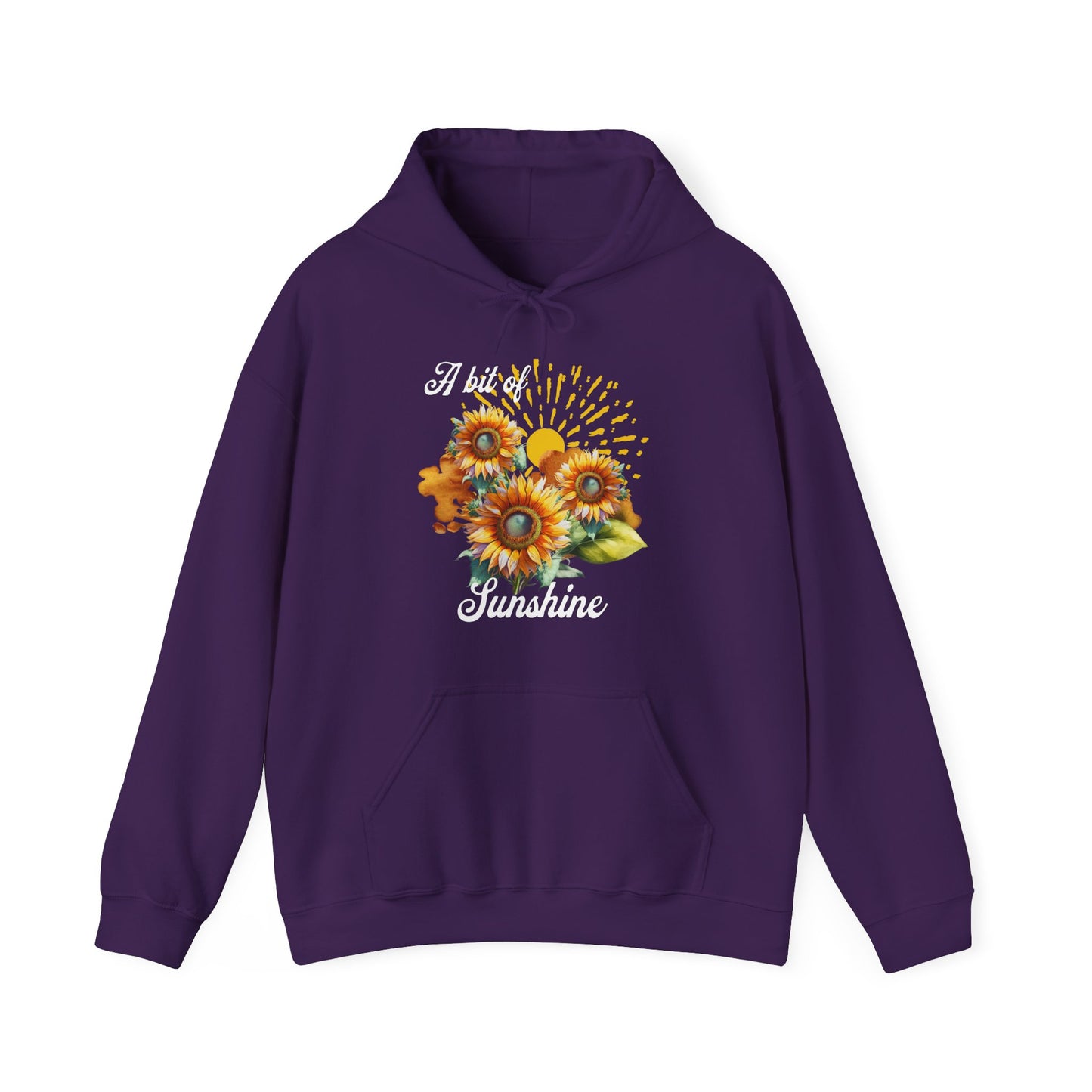 A Bit Of Sunshine hoodie with sunflowers, gift for her