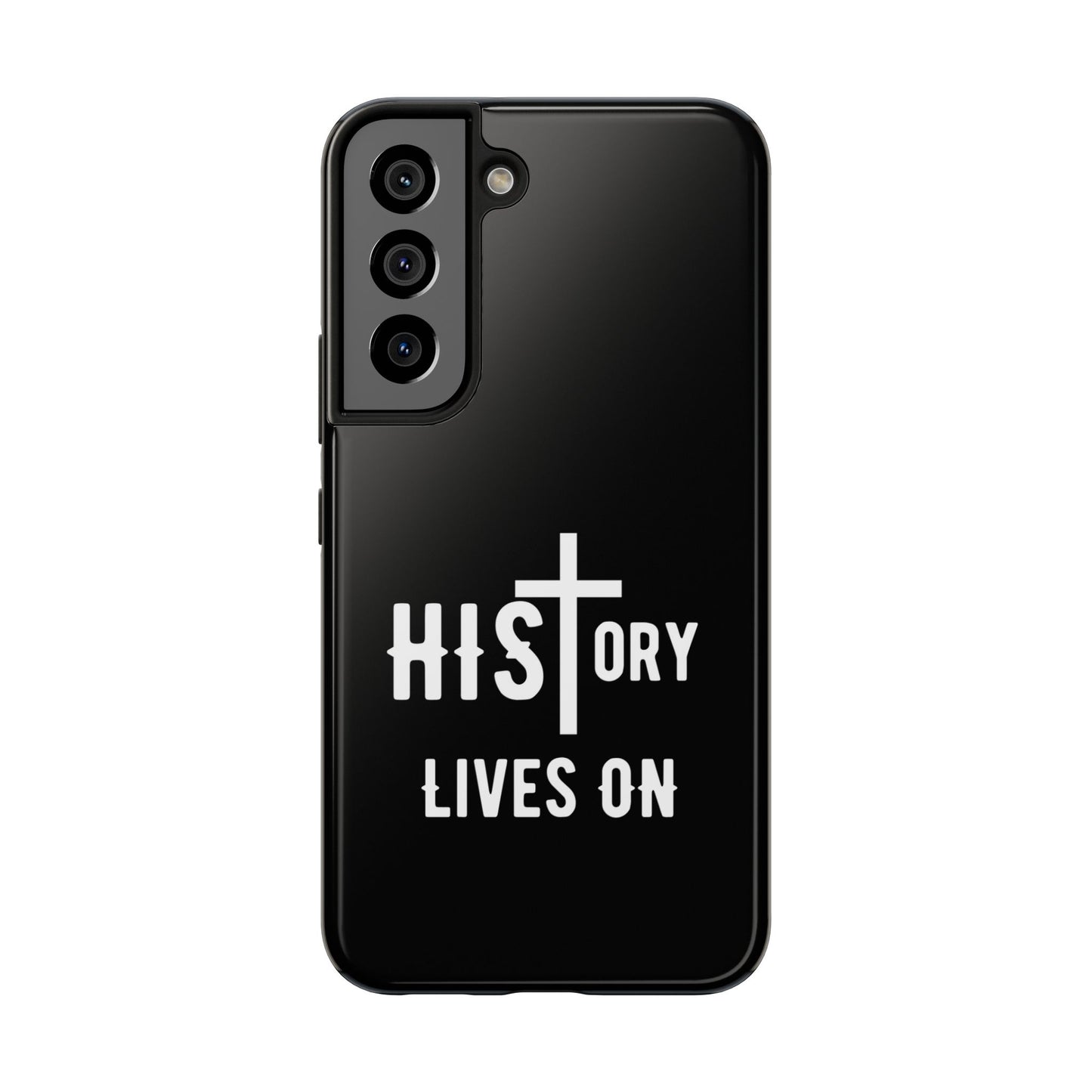 HIStory Lives On, Phone Cases - black & white