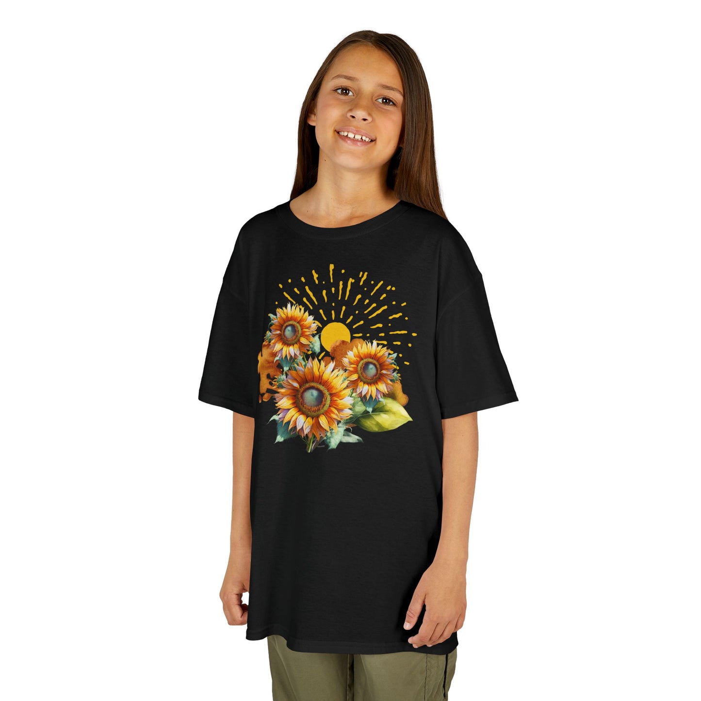 Sunflowers Kids Heavy Cotton™ Tee, spring, summer