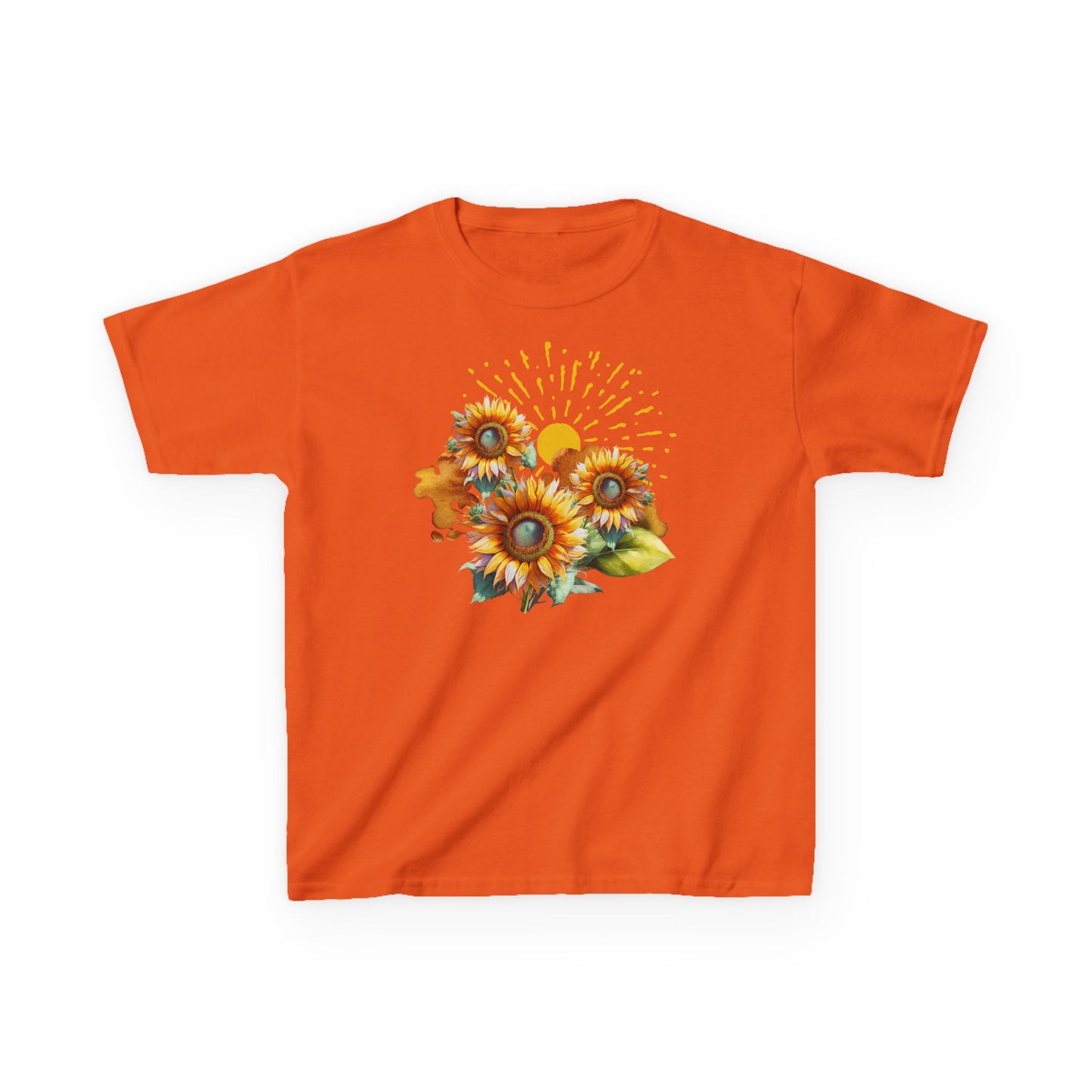 Sunflowers Kids Heavy Cotton™ Tee, spring, summer