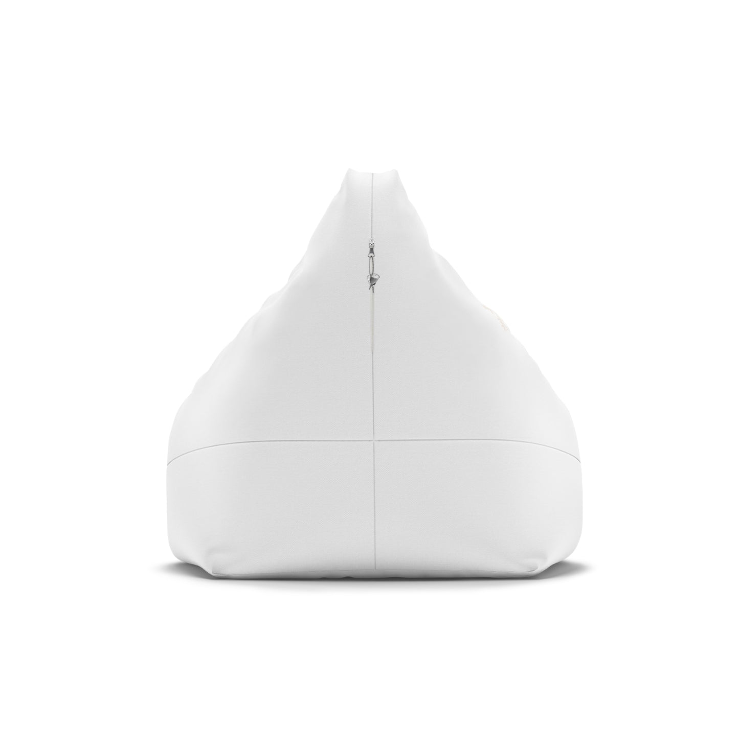 Chill w/ Polar Bear Bean Bag Chair Cover, White