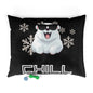 Chill with Polar Bear Pet Bed, Black