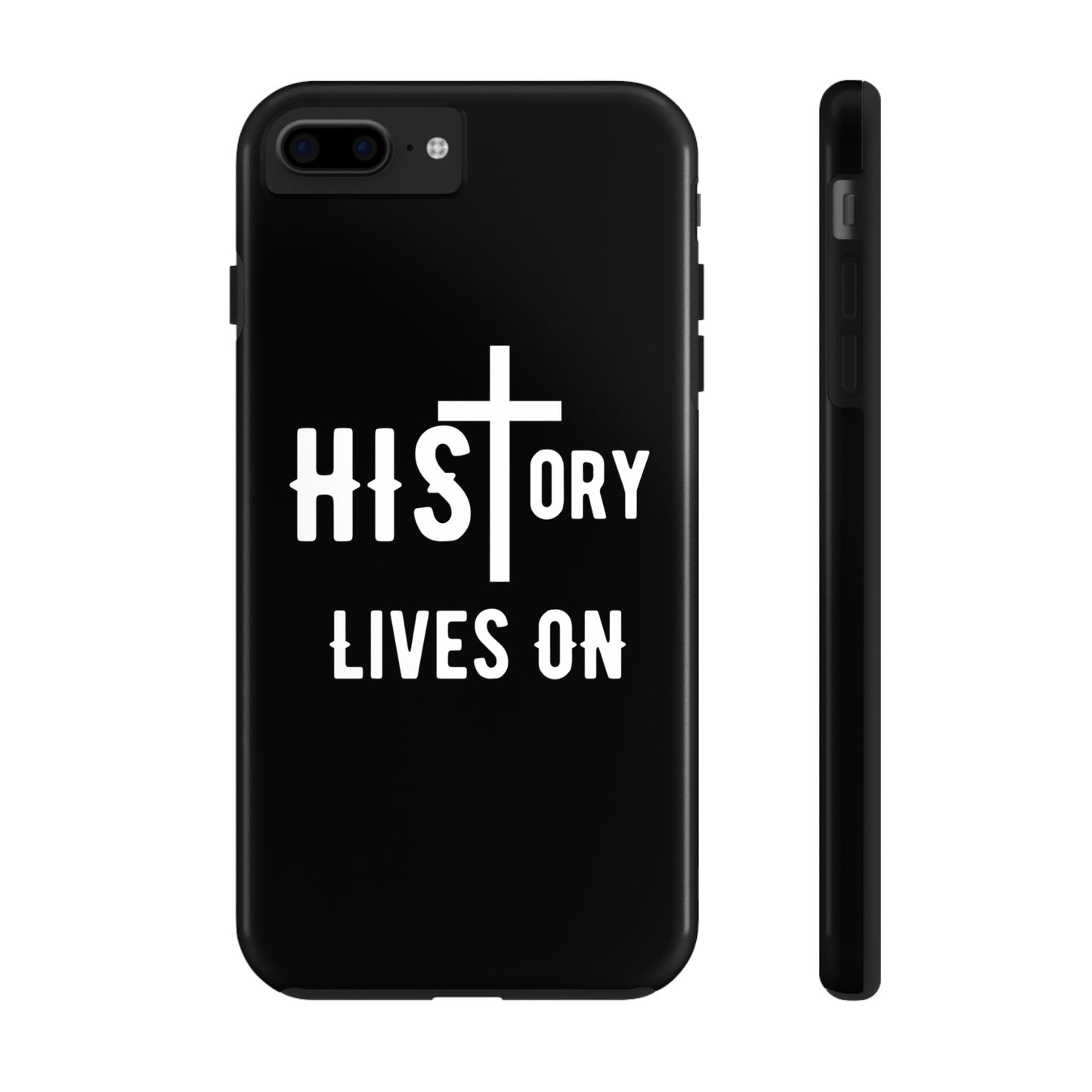 HIStory Lives On, Phone Cases - black & white