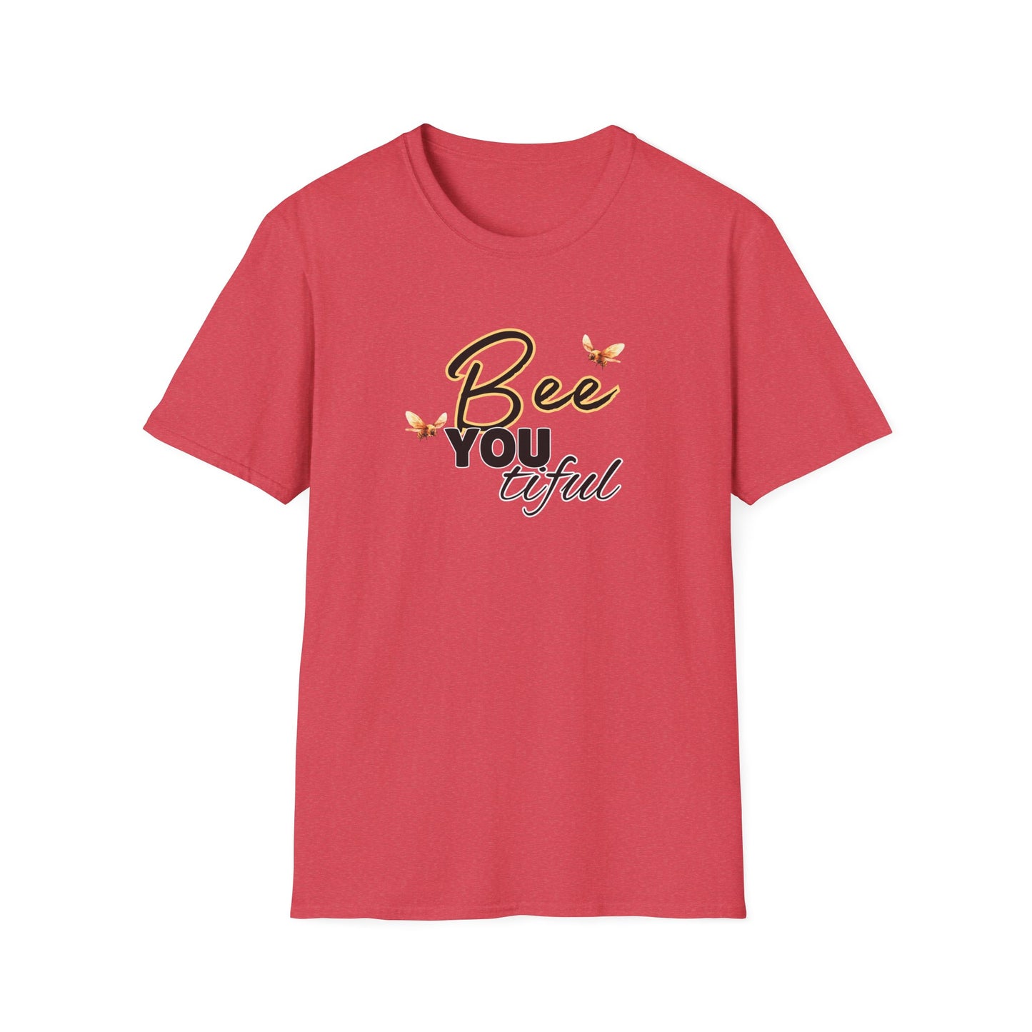 BeeYOUtiful Unisex Softstyle T-Shirt - Nature Inspired Graphic Tee