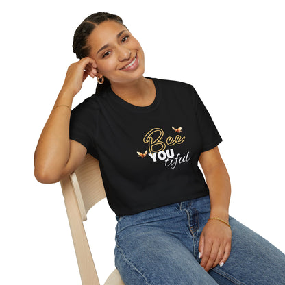 BeeYOUtiful Unisex Softstyle T-Shirt - Nature Inspired Graphic Tee - w