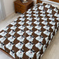 Polar Bear Velveteen Plush Blanket - Brown