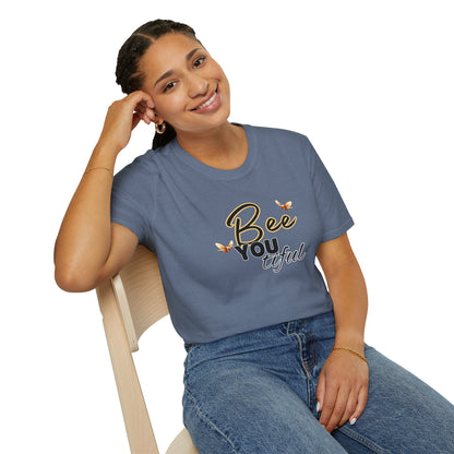BeeYOUtiful Unisex Softstyle T-Shirt - Nature Inspired Graphic Tee