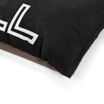Chill with Polar Bear Pet Bed, Black