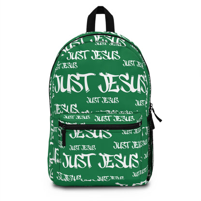 Just Jesus Backpack (dark green), gift, sleepover, camping, day trips, school