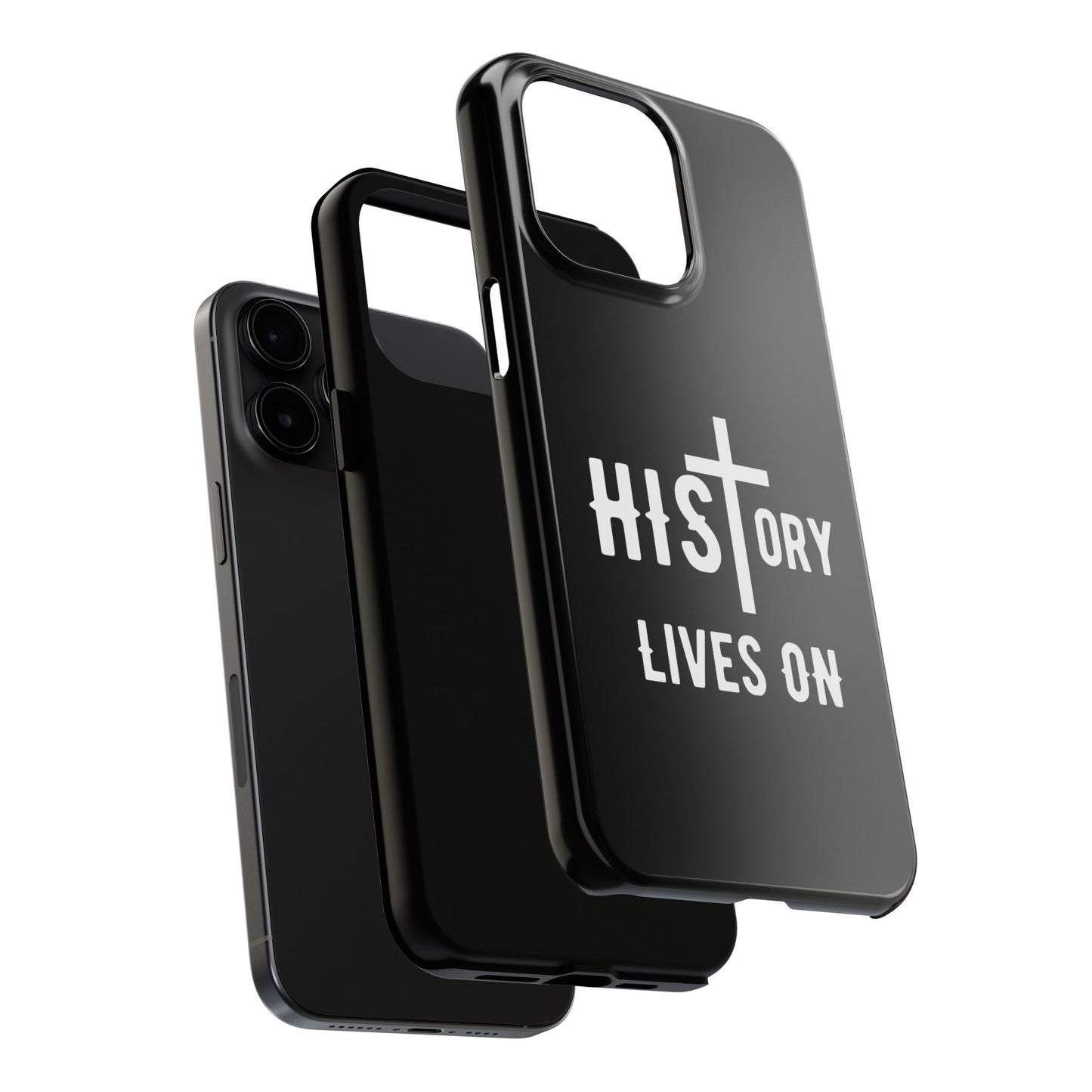 HIStory Lives On, Phone Cases - black & white