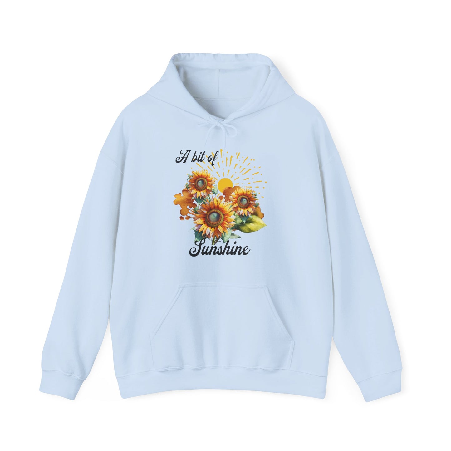 A Bit Of Sunshine hoodie with sunflowers, gift for her