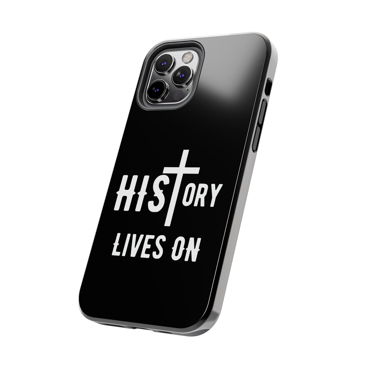 HIStory Lives On, Phone Cases - black & white