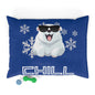Chill with Polar Bear Pet Bed, Dark Blue