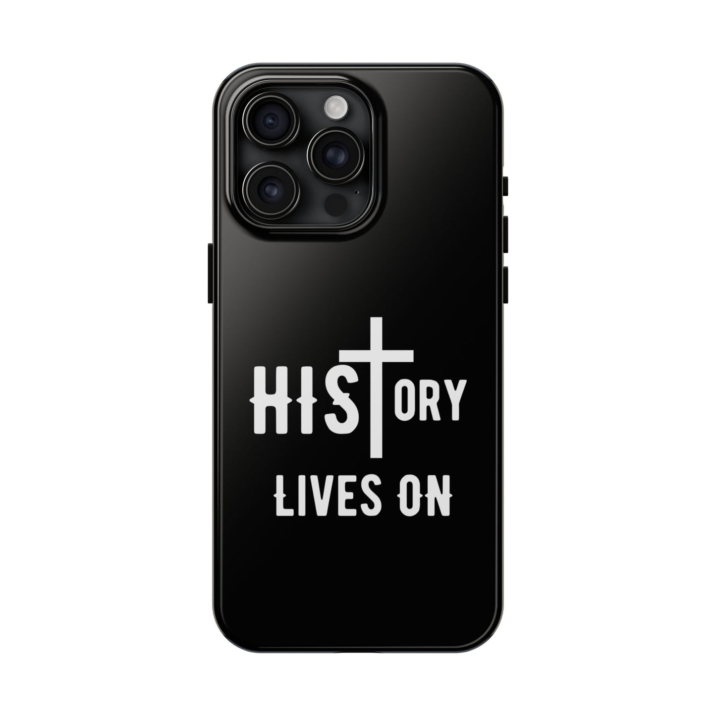 HIStory Lives On, Phone Cases - black & white