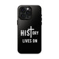 HIStory Lives On, Phone Cases - black & white